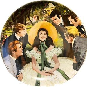 Scarlett and Her Suiters Golden Anniversary Plate